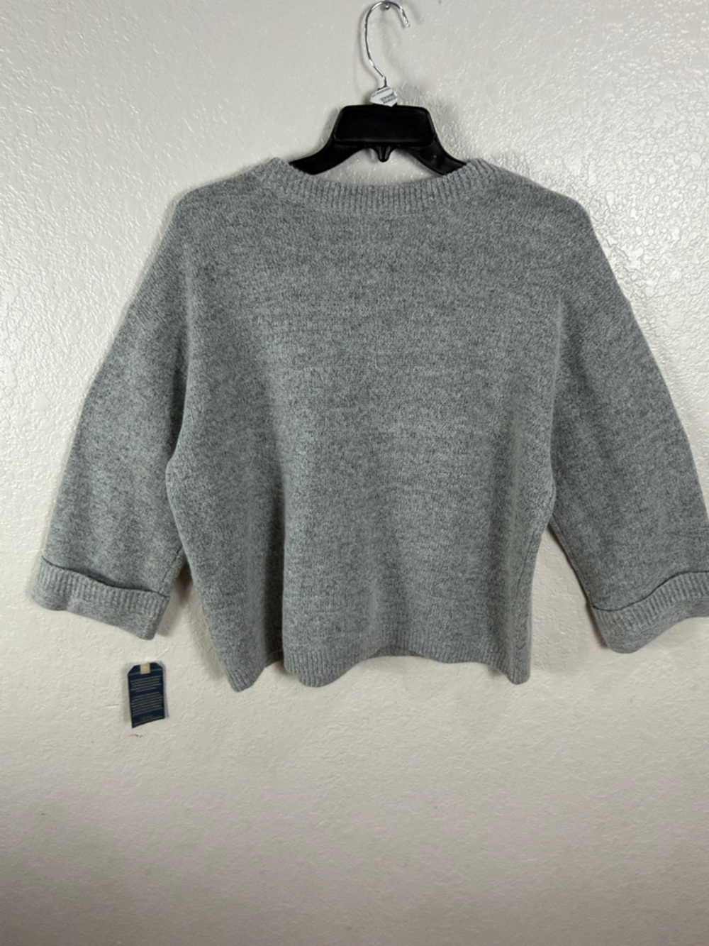 Democracy,Size XL,Women’s Gray Floral Crewneck Sweater - Picture 9 of 17